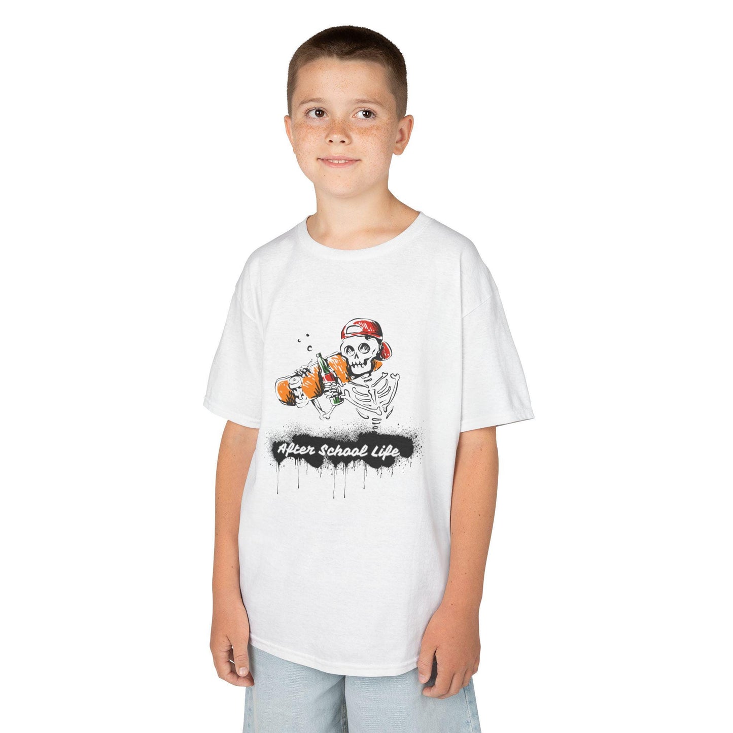 Kids Skeleton 'After School Life' T-shirt