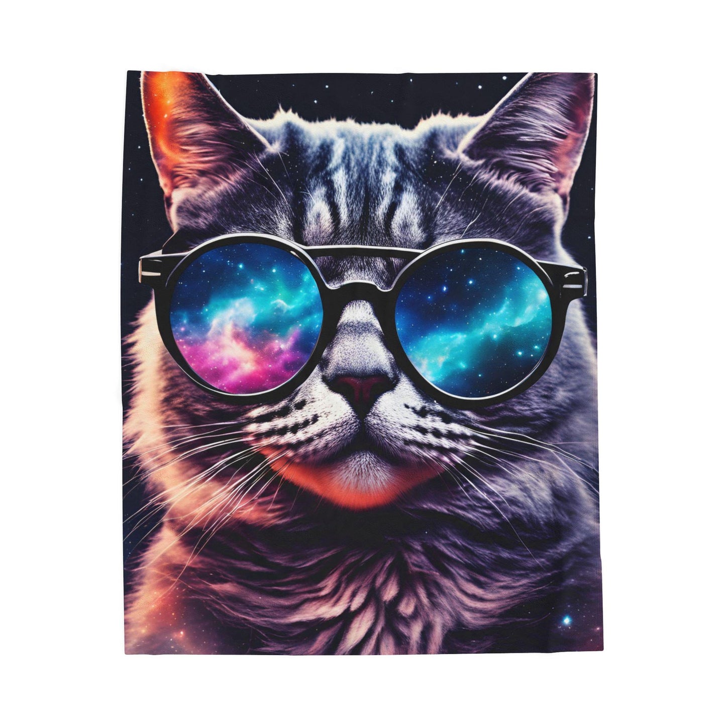 Galaxy Cat Fleece Blanket