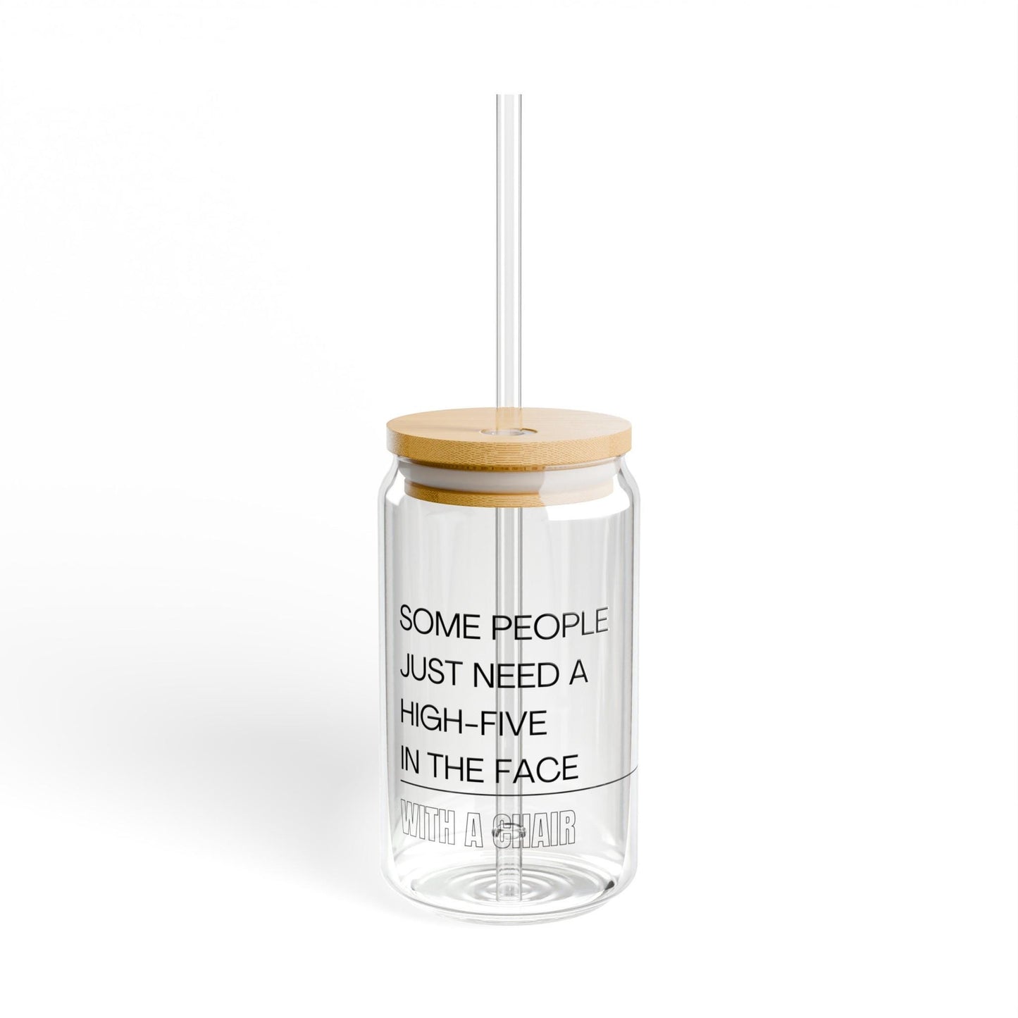 Sarcastic High Five Glass Sipper