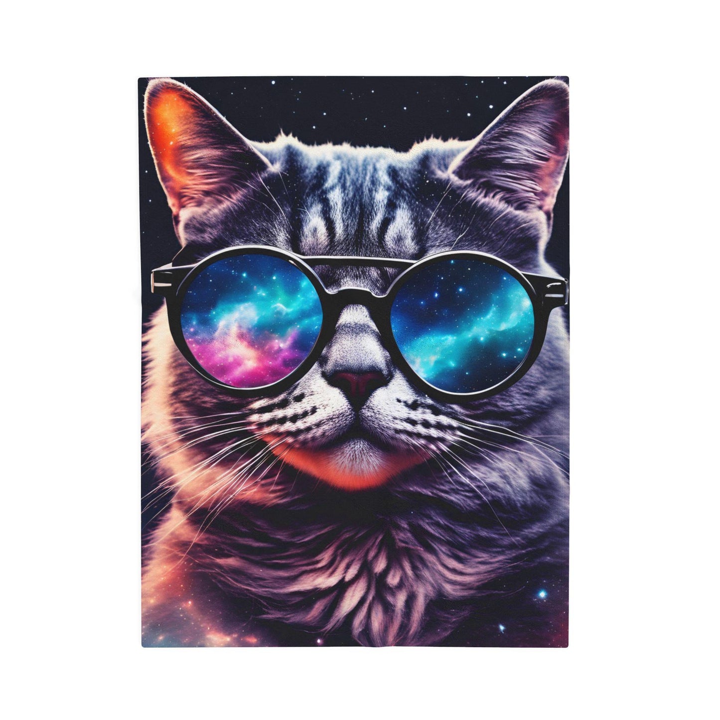 Galaxy Cat Fleece Blanket