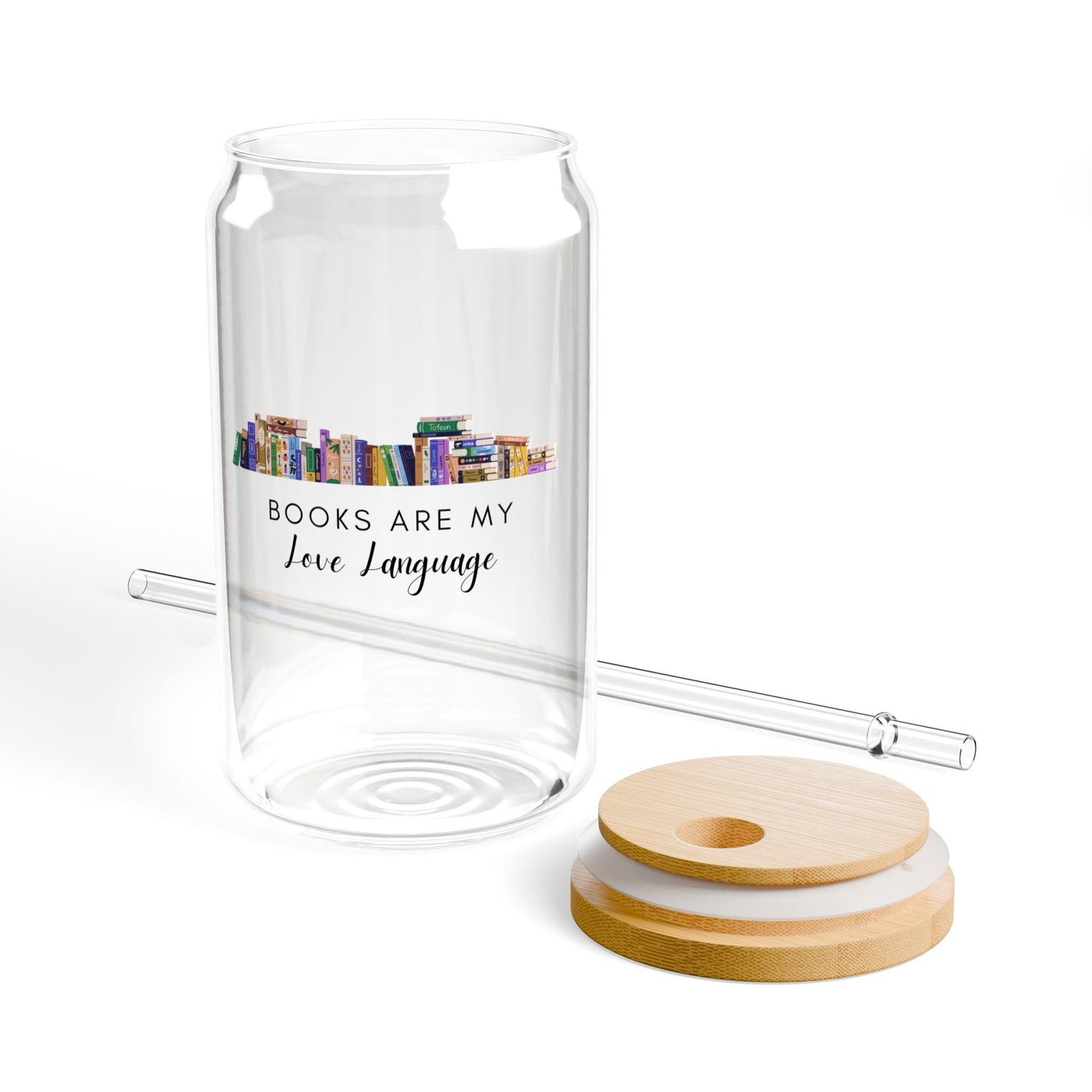 Cute Sipper Glass - Books are my love language