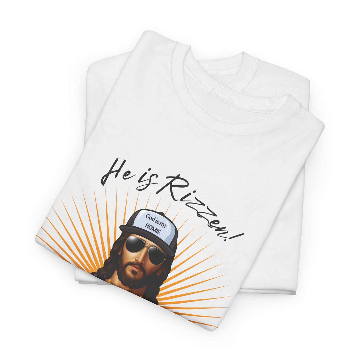 Funny 'He is Rizzen' Jesus T-Shirt